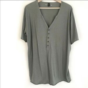 Hip & Bone Pima Cotton Henley T Shirt